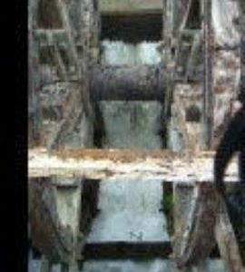View of the main wheel, Calcot Mill