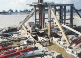Salt pond windmill, Salt Cay, Turks and Caicos Islands