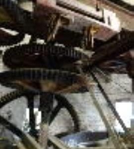 Coppice Mill, Stone - gears and downstream grinding pan