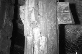 Tower mill, Enville - arms of spur wheel (on upright shaft)