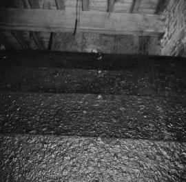 Cannock Mill, Cannock - waterwheel buckets and pentrough