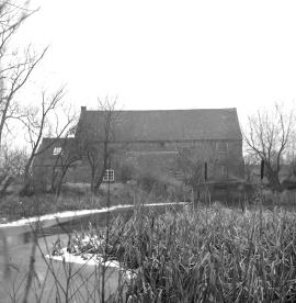 Cannock Mill, Cannock - mill seen across pond
