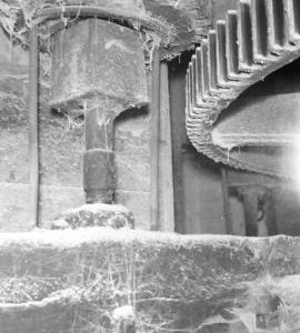 Cannock Mill, Cannock - a stone nut, out of engagement