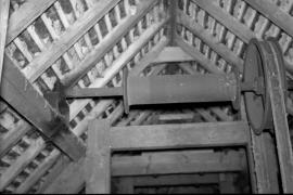 Farewell Mill, Farewell - top pulley and drum of sack hoist