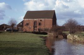 Harlaston Mill, Harlaston - mill seen along headrace.