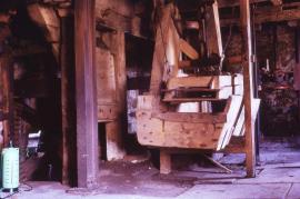 Harracles Mill, Rudyard - pit wheel and sieve (apparently for oatmeal)