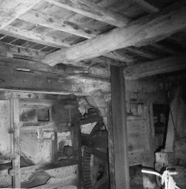 Harracles Mill, Rudyard - pit wheel and winnower for oatmeal