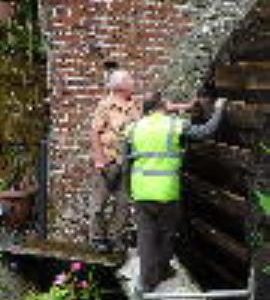 Splashy Mill, Moddershall - John Hampton (left) with Neil Riddle