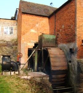 Bishop's Offley Mill, Offleybrook - Offley mill with turbine exhibit