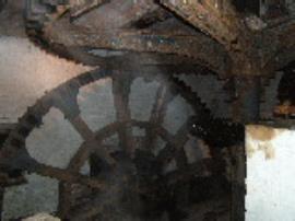 Mosty Lee Mill, Oulton - drive from waterwheel