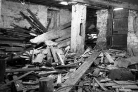 Somerford Mill, Brewood - bridge post and spur recess