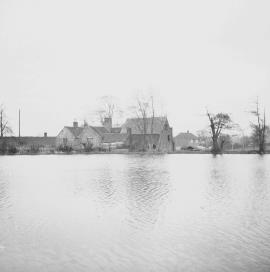 Little Aston Mill, Aldridge - mill from across pond