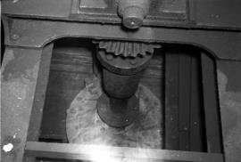 Stramshall Mill, Stramshall - looking down on the turbine top
