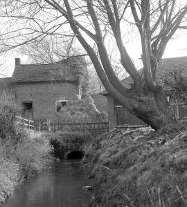 Seedy Mill, Curborough and Elmhurst - front of mill seen along stream