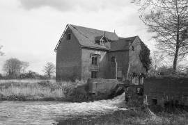 King's Bromley Flour Mill, King's Bromley - mill and bypass weir
