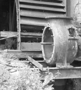 Bishop's Offley Mill, Offleybrook - waterwheel and turbine