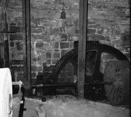 Longnor Mill, Heathylee - the drive from the waterwheel (for woodworking machinery)