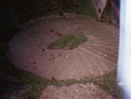 Clifton Mill, Clifton Campville - millstone in ground