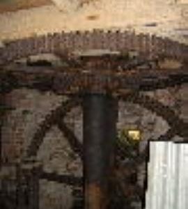 Stretton Mill, Stretton - main gears of north waterwheel, and scales