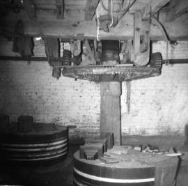 Whiston Mill, Whiston - upright shaft and stones
