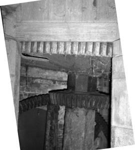 Trysull Mill, Trysull - pit wheel, wallower and great spur wheel