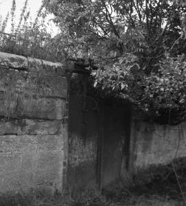 Weston Jones Mill, Weston Jones - outside mill, sluicegates for overflow, seen from pond