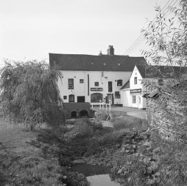 Tutbury Flour Mill, Tutbury - mill seen along millrace