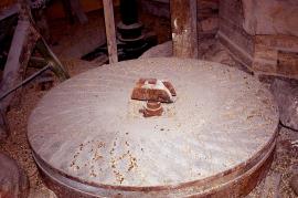 Worston Mill, Worston - composition millstone (with cross-sickle dress)