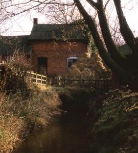 Seedy Mill, Curborough and Elmhurst - front of mill, seen along tailrace