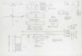 Union Mill, Cranbrook, details of front striking gear and shutter furniture