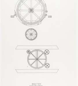 Brake wheel, wallower and spur gearing, Tower mill, Stanford