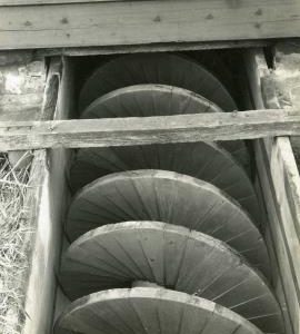 Archimedes screw, Clairmarais smock drainage mill no. 2, Pas de Calais, France