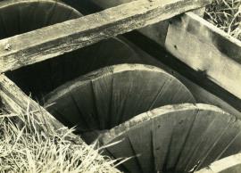 Archimedes screw, Clairmarais smock drainage mill no. 2, Pas de Calais, France