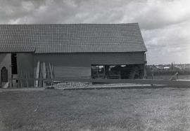 Steel stock for construction of new sails at Moulin de St Arnould, Steenvoorde, Terdeghem, Nord, France