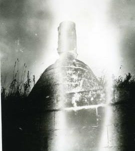 Remains of an unknown cavier mill (a type of hollow post mill), France