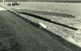 Steel stock for construction of new sails at Moulin de St Arnould, Steenvoorde, Terdeghem, Nord, France