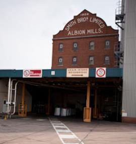 Albion Mills, Worksop, facade and new buildings