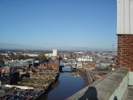 View from roof, Clarence Mills, Hull