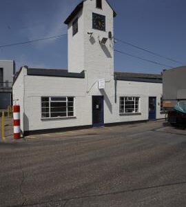 Reception with clock tower, Icklingham Mill