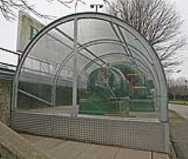 Engine from Clarence Mills, Hull, on display at Trafford Park