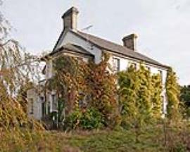 Bowman's Mill, Astwick, side of mill house overlooking millpond