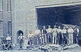 Boiler house under construction, Smiths Mill, Worksop