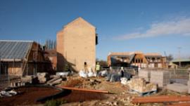 "Welcome to Jordans" sign, Holme Mills, Holme
