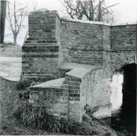 "Smeaton's Cardington bridge, Beds Easter Sunday 1961 Upstream side"