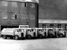 E B Bradshaw and Sons lorries, Bell Mills, Driffield