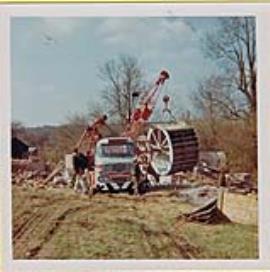Abbotstone Mill dismantling pre move to Science Museum