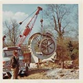 Abbotstone Mill dismantling pre move to Science Museum