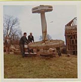 Abbotstone Mill dismantling pre move to Science Museum