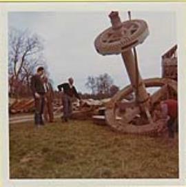 Abbotstone Mill dismantling pre move to Science Museum