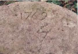 Binstead, Bentley, Isington Mill, grit stone, 1769W engraved